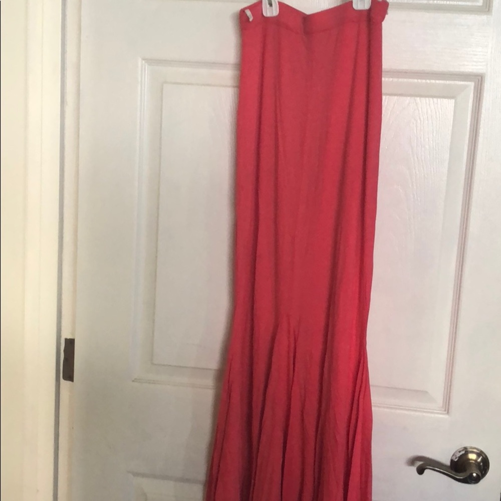 Coral mermaid maxi
